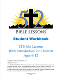 52 Bible Lessons: Bible Introduction for Children (Digital PDF's-INSTANT download, Teacher & Student Workbook + Dated Supplement)